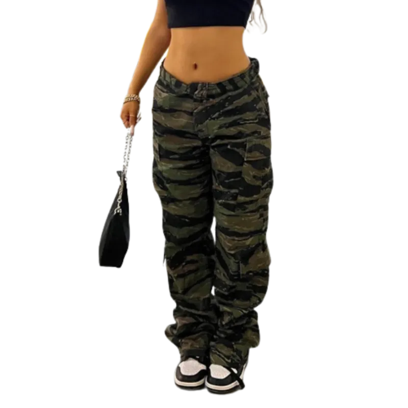 Summer Women's Vintage Baggy Cargo Pants