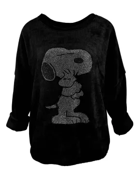 Sweatshirt Snoopy midi schwarz
