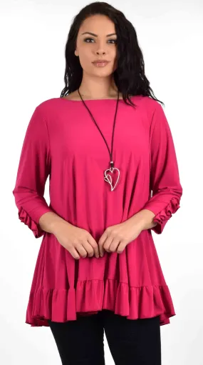 Sweetheart Plus Tunic, Simple and Elegant, Designer Tunic, Baby doll tunic, Plus size tunic XL to 3XL.