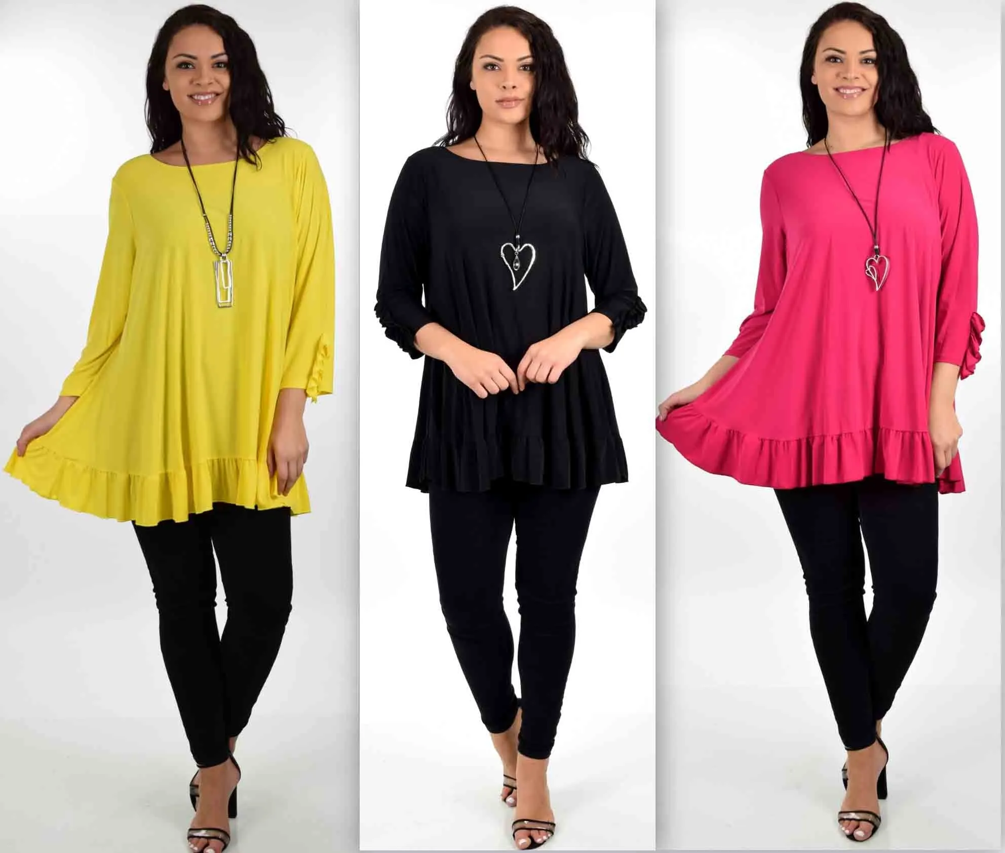 Sweetheart Plus Tunic, Simple and Elegant, Designer Tunic, Baby doll tunic, Plus size tunic XL to 3XL.