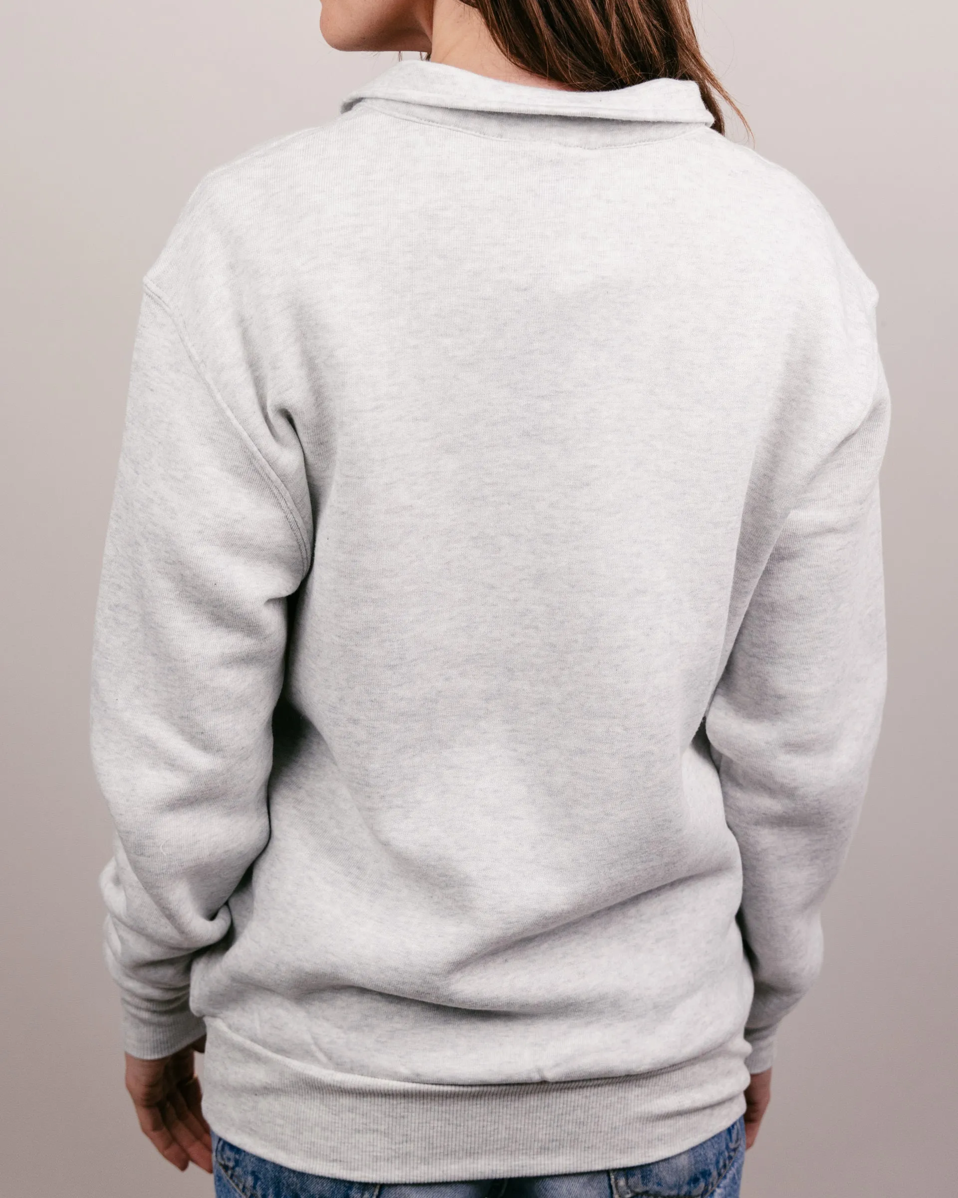 Texas Longhorns Ash Grey Quarter Zip