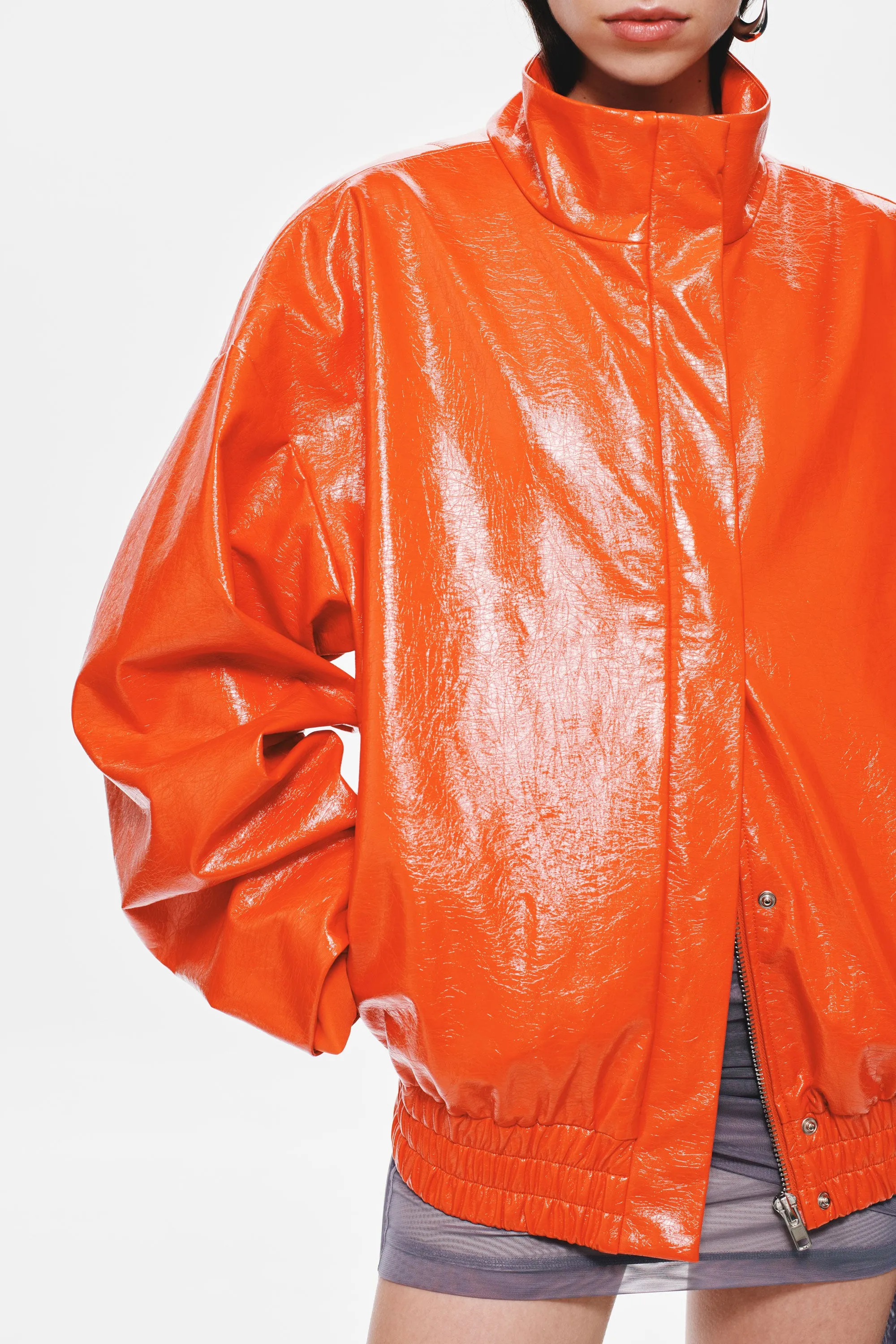 THE 'AERO' PU PUFFER JACKET