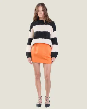 The Weekender: Orange Mini Skirt