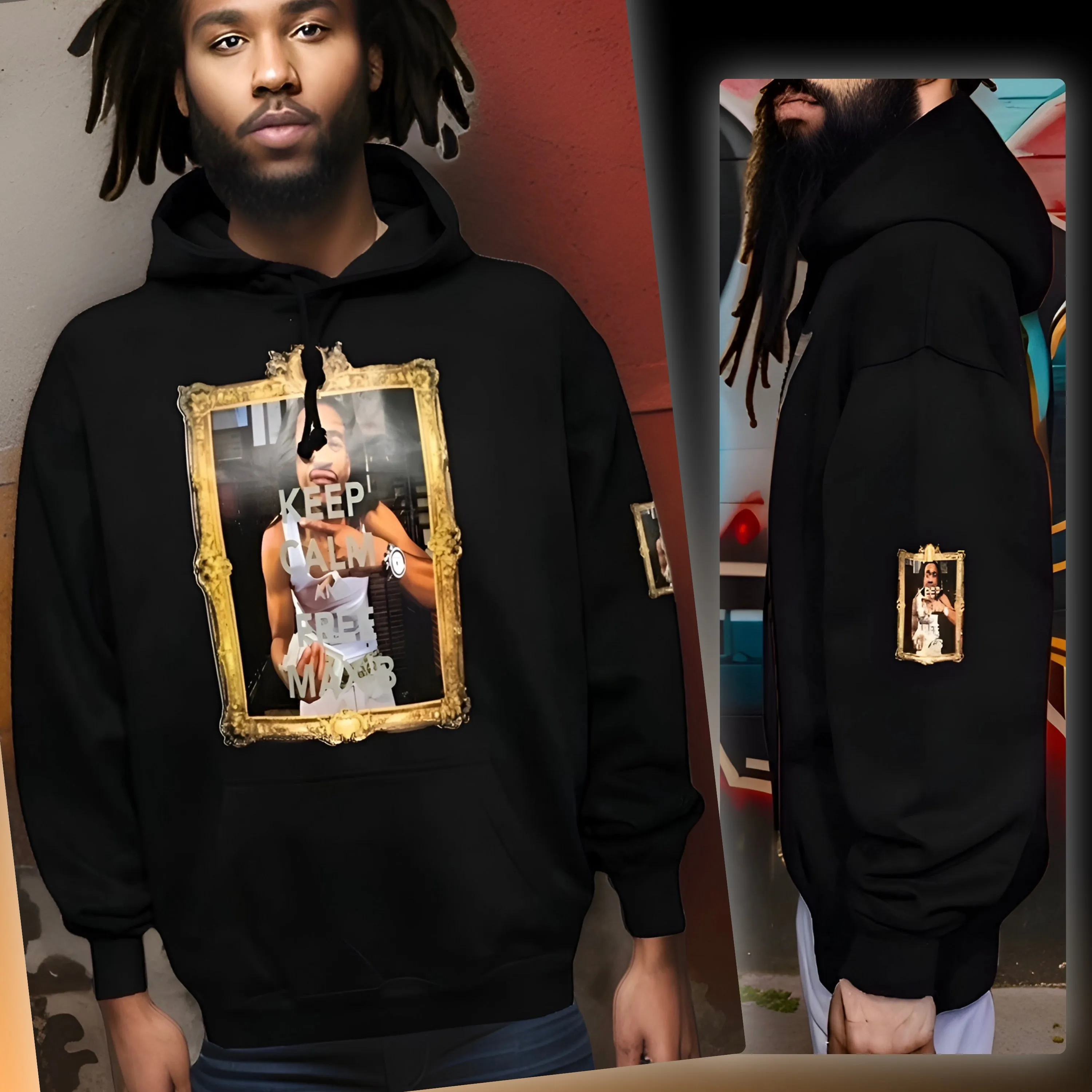^THUG LIFE CLOTHING^ ~FREE MAX B~ PULLOVER HOODY