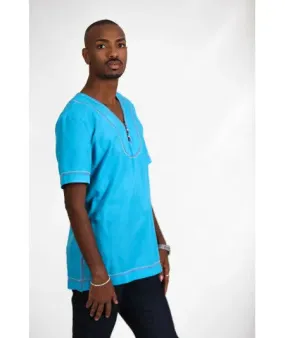 Turquoise half sleeve tunic