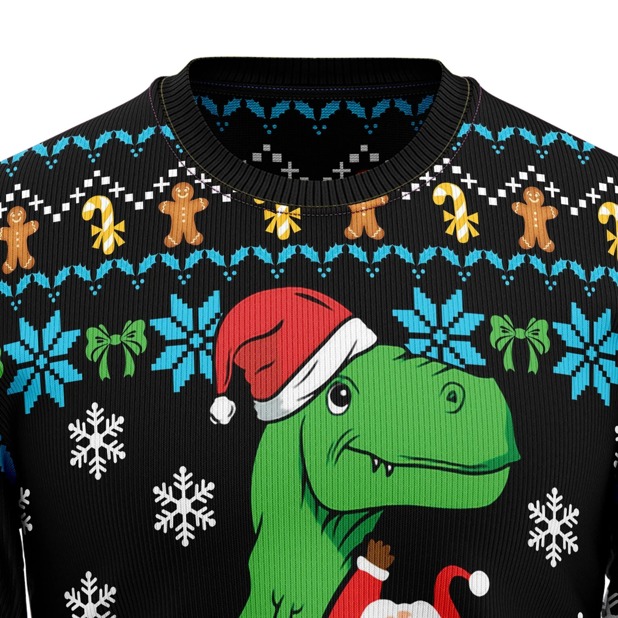 Ugly Christmas Sweater JulesRoche All-Over Print Cotton Wool Blend