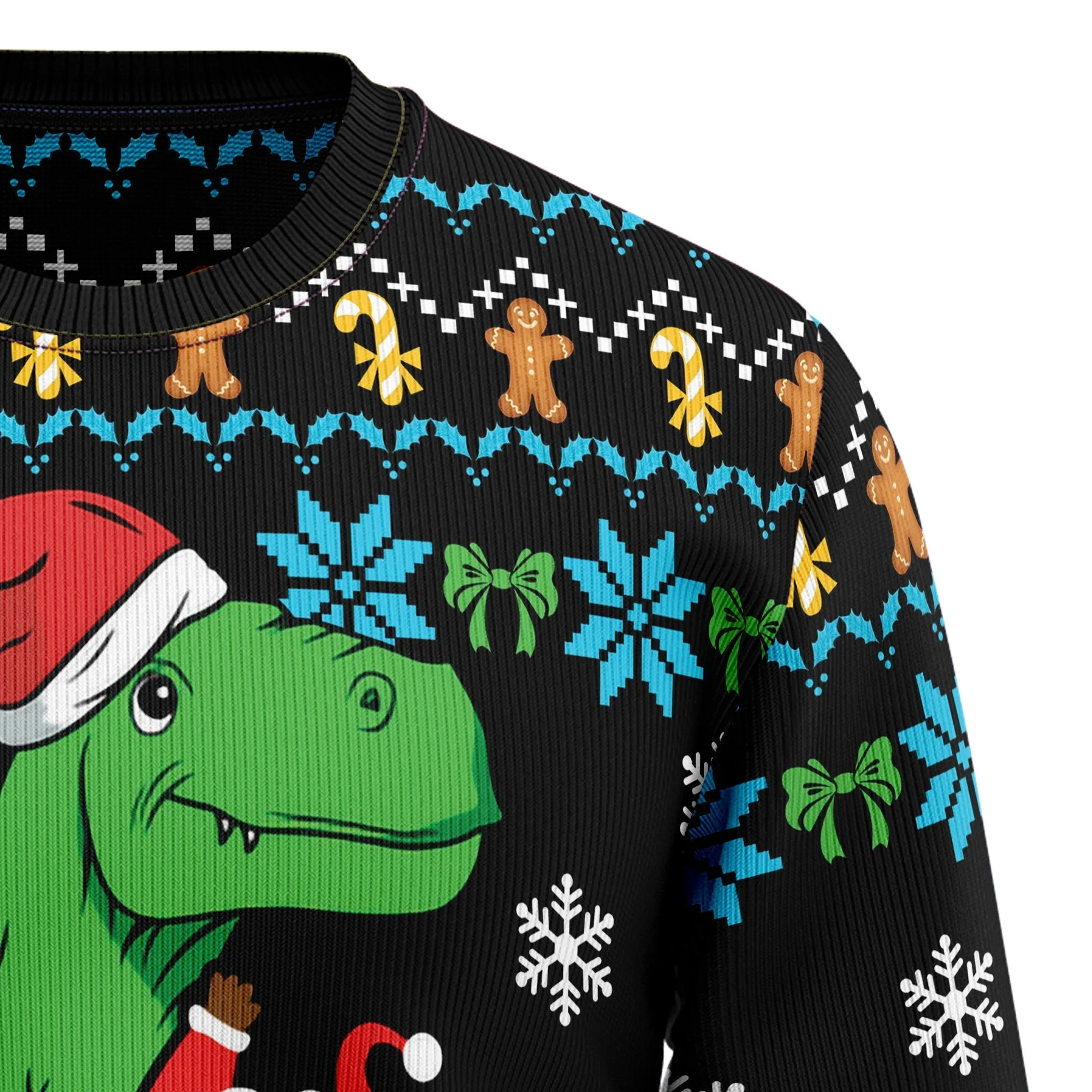 Ugly Christmas Sweater JulesRoche All-Over Print Cotton Wool Blend