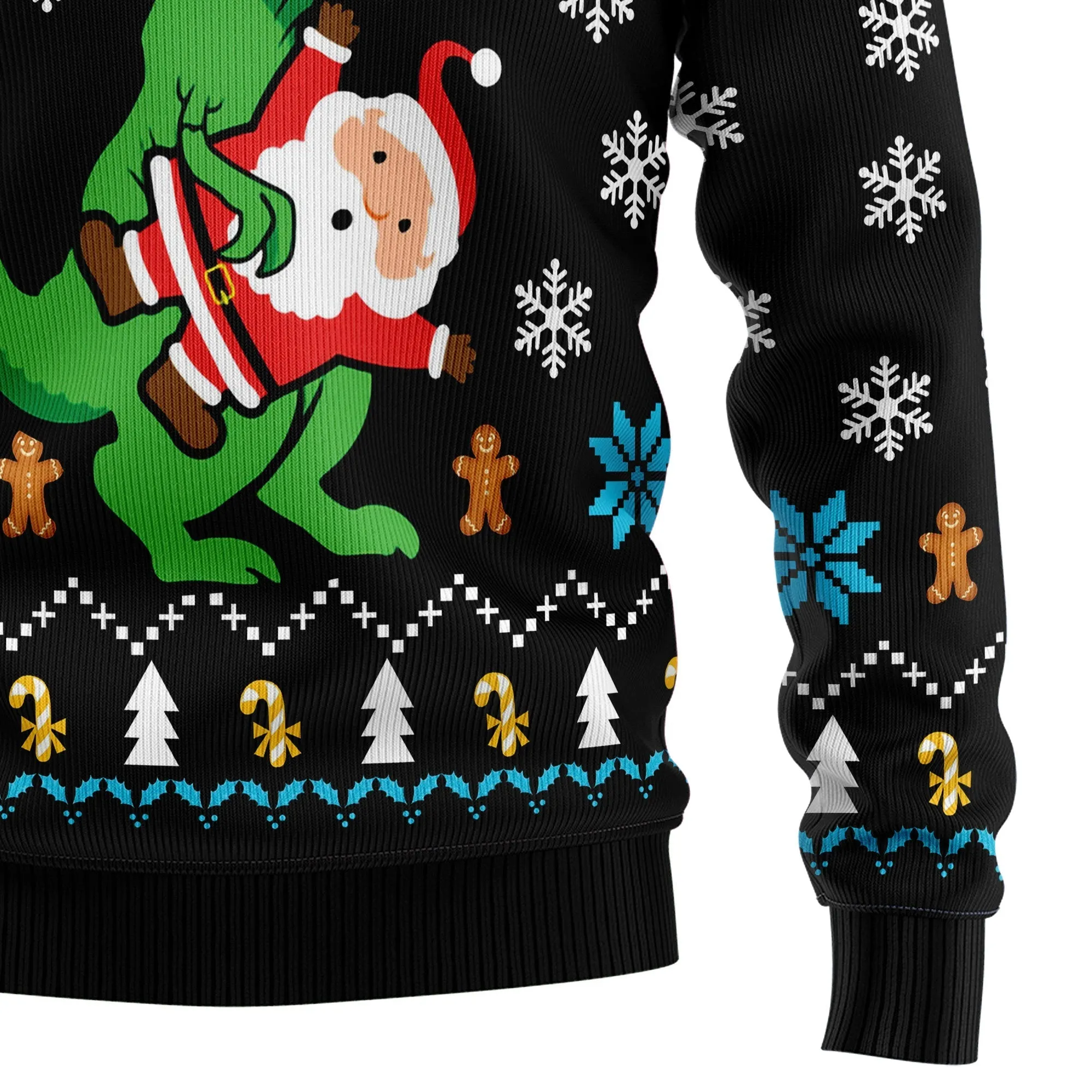 Ugly Christmas Sweater JulesRoche All-Over Print Cotton Wool Blend