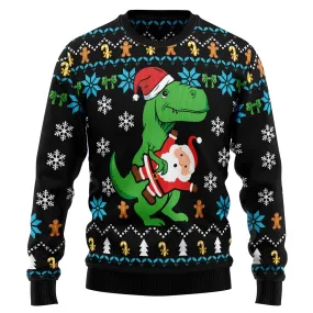 Ugly Christmas Sweater JulesRoche All-Over Print Cotton Wool Blend