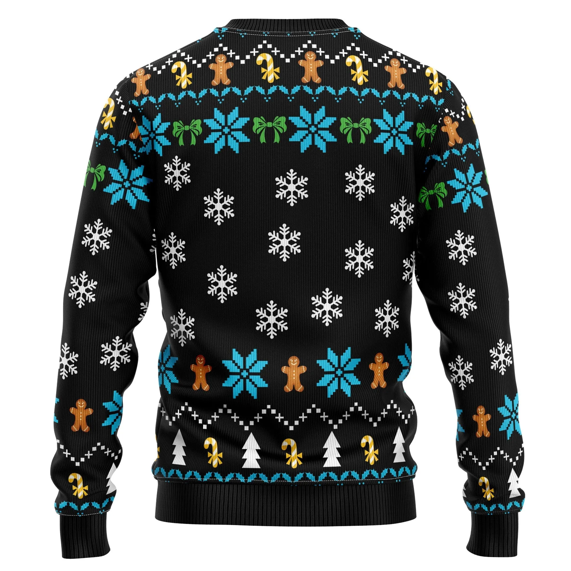 Ugly Christmas Sweater JulesRoche All-Over Print Cotton Wool Blend