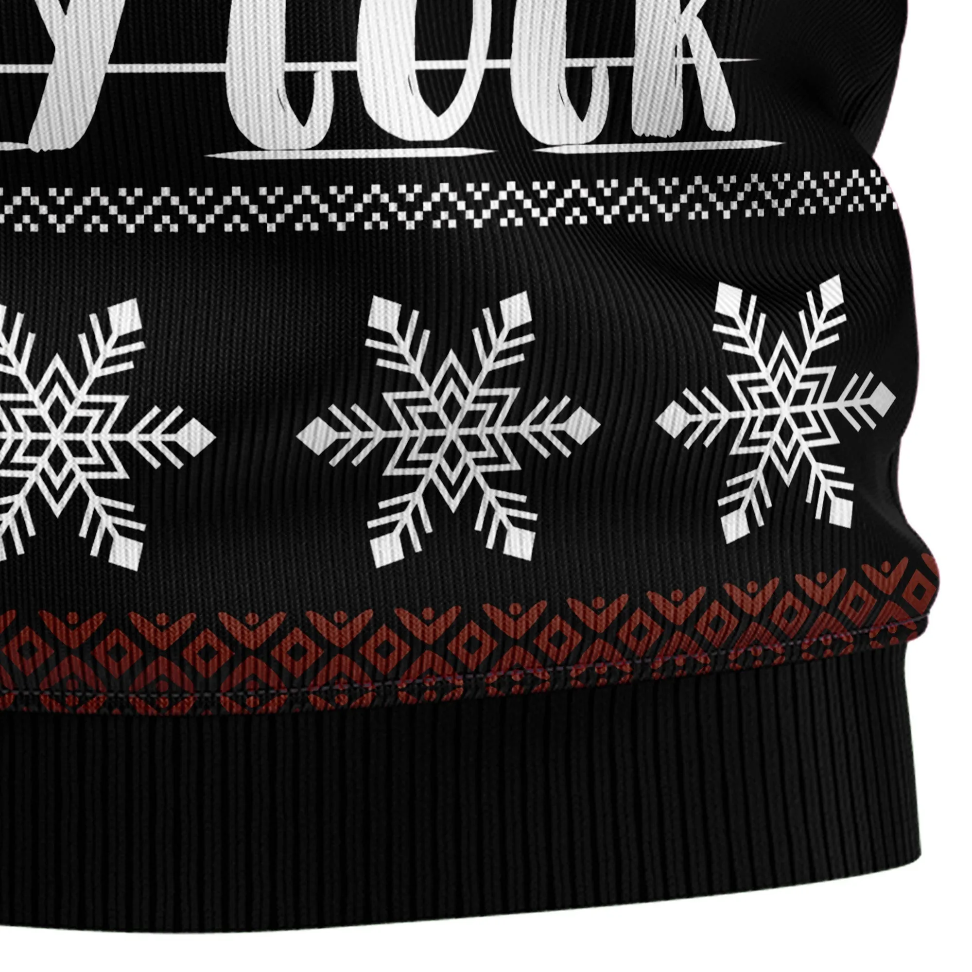 Ugly Christmas Sweater JulesRoche All-Over Print Wool Cotton