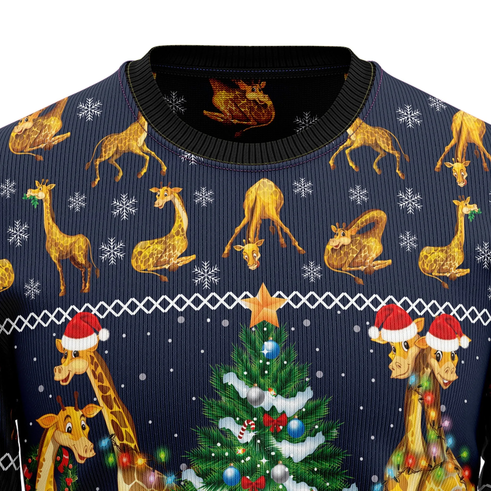 Ugly Christmas Sweater JulesRoche Festive All-Over-Print Jumper