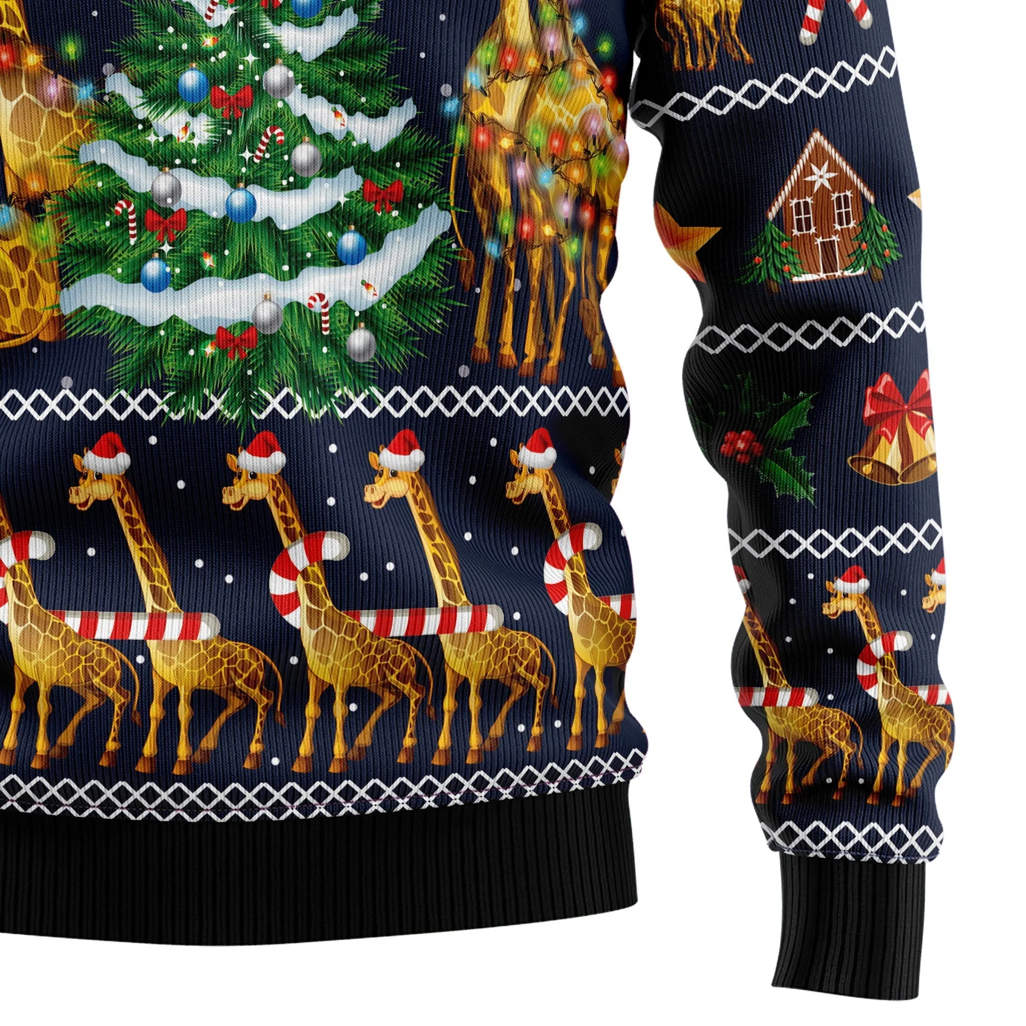 Ugly Christmas Sweater JulesRoche Festive All-Over-Print Jumper
