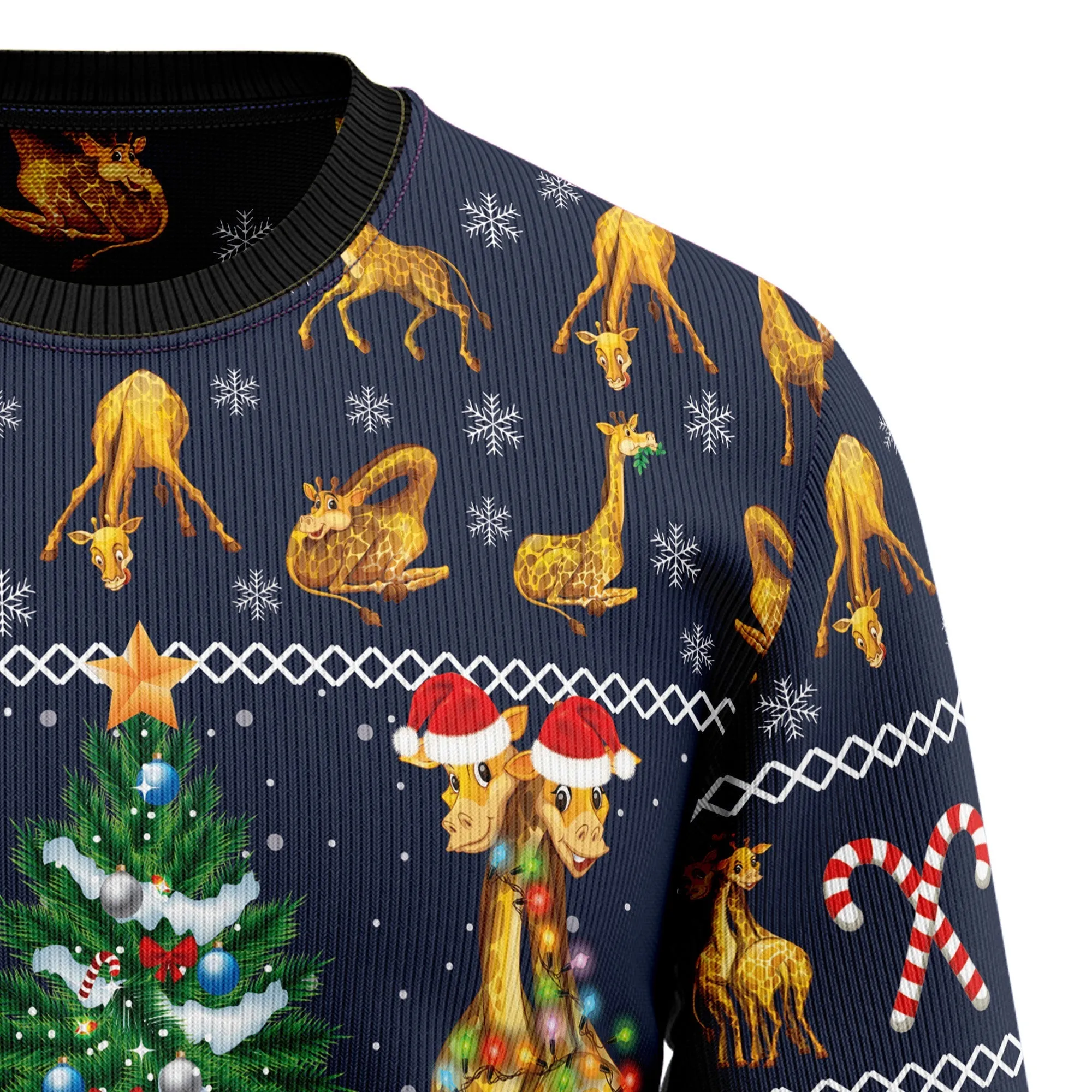 Ugly Christmas Sweater JulesRoche Festive All-Over-Print Jumper