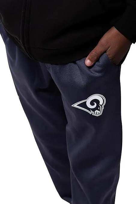 Ultra Game NFL Official Youth Super Soft Game Day Jogger Sweatpants, Los Angeles Rams|Los Angeles Rams