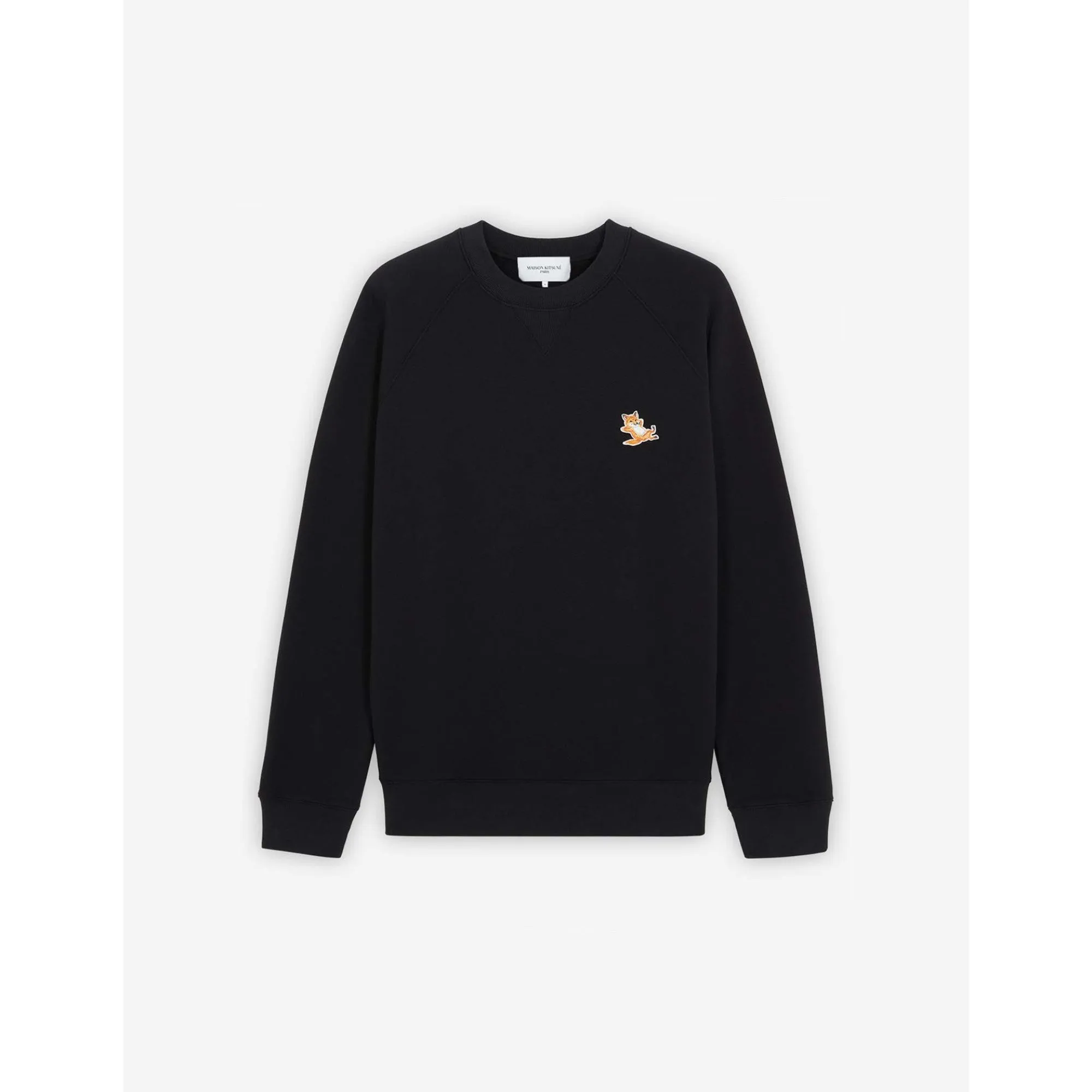 Unisex Chillax Fox Patch Classic Sweatshirt - Black