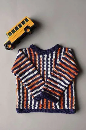 Universal Yarn Side to Side Stripes Sweater Pattern
