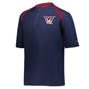 Velo BB - Clubhouse Short Sleeve Cage Jacket - Navy/Scarlet (229581/229681)