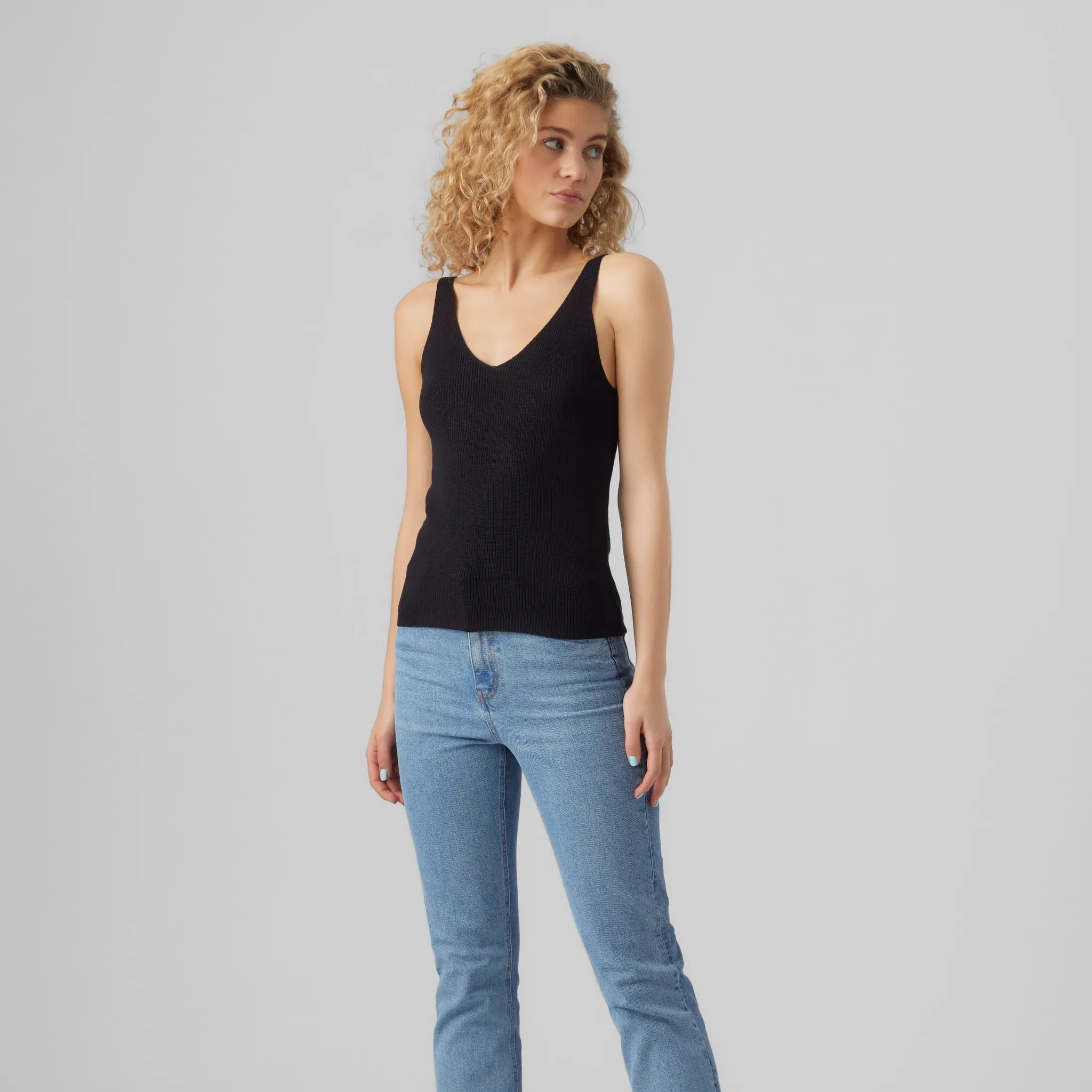 Vero Moda VMNEWLEX Pullover Top In Black