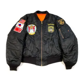 Vintage 1983 Marine Tour USMC Korea Alpha MA-1 Military Oversized Jacket