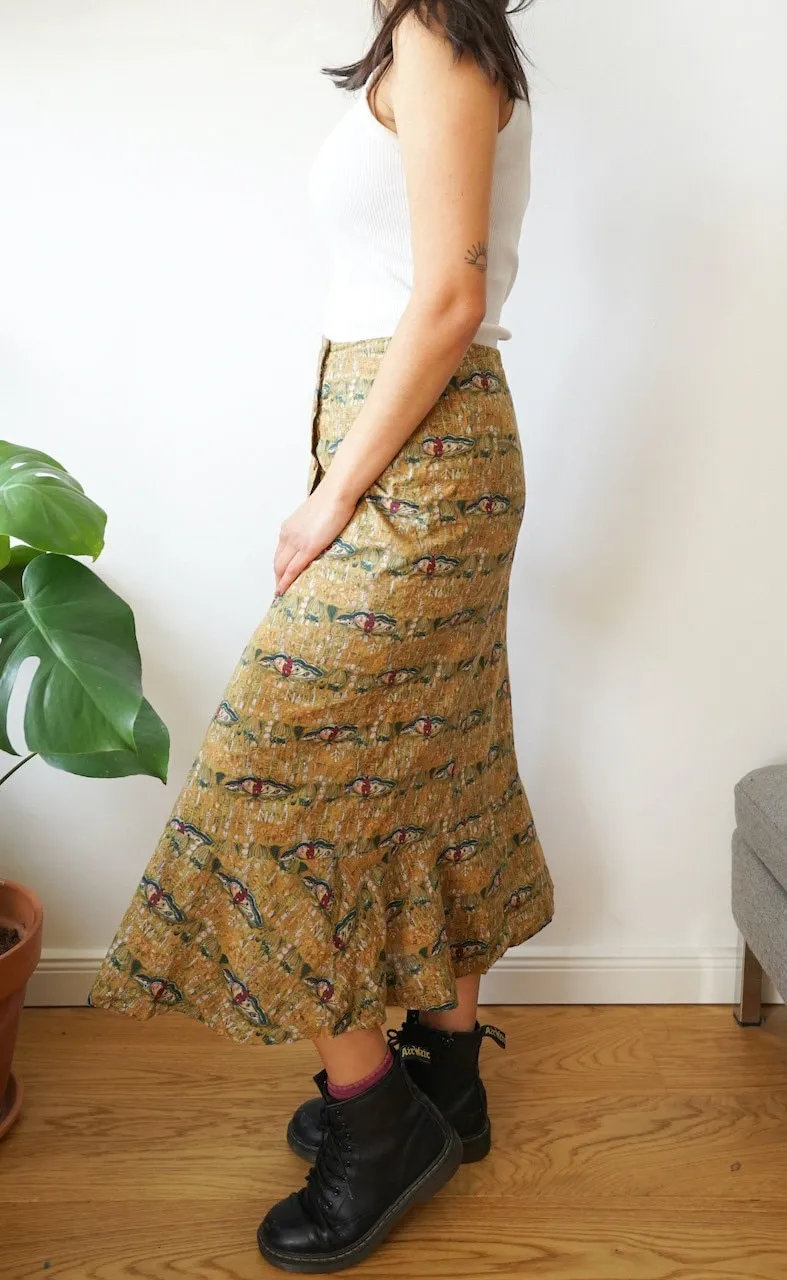 Vintage cotton Skirt Size S-M