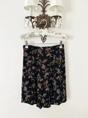 Vintage Floral 90s Mini Skirt (S/M)