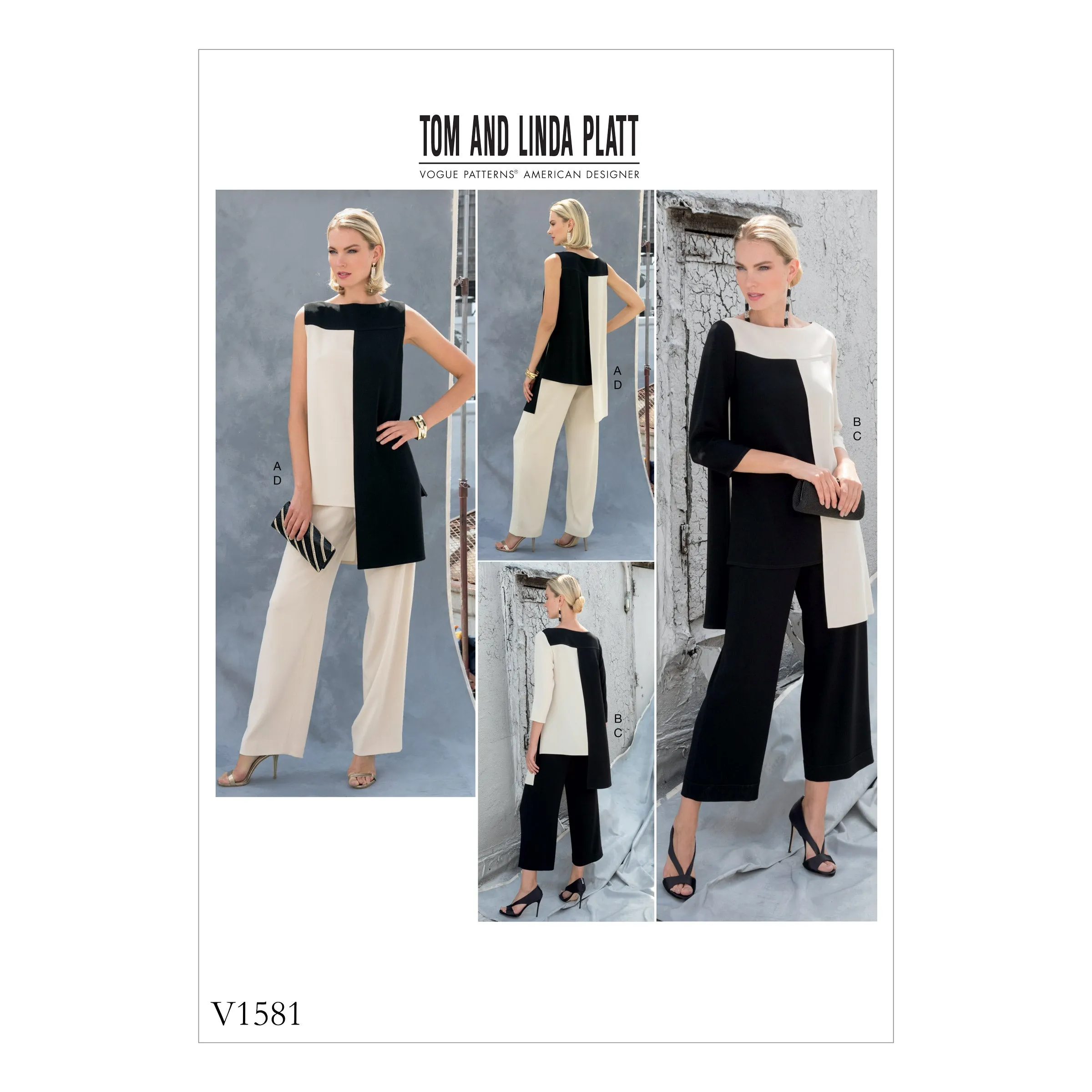 Voguepattern V1581 Misses' Tunic and Pants