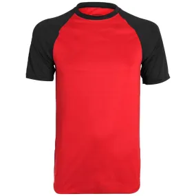 Wicking Retro Short Sleeve Jersey Red-Black