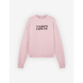 Women Maison Kitsune Flowers Comfort Sweatshirt - Pale Pink