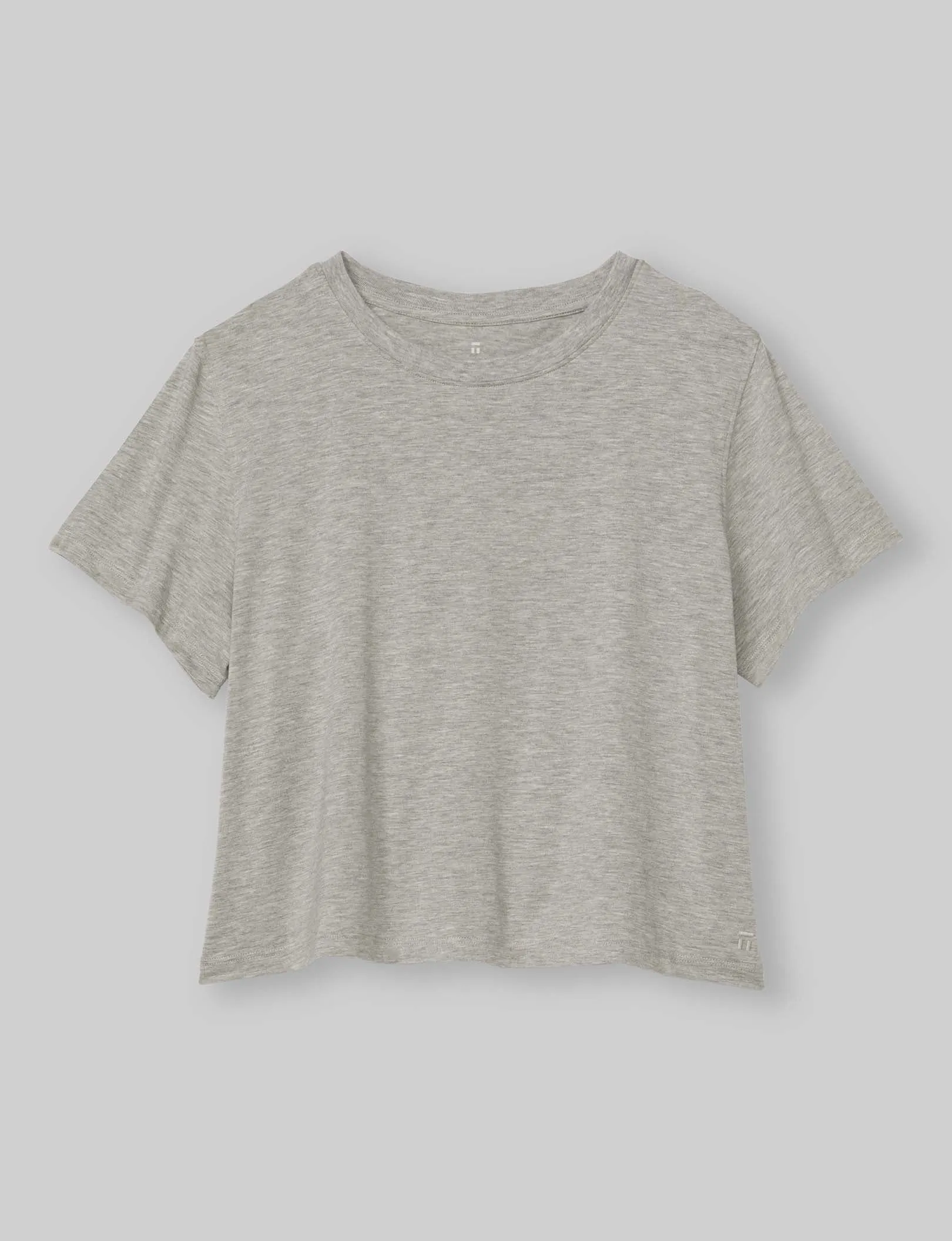 Women's Second Skin Not-Too-Cropped Crew Neck Tee