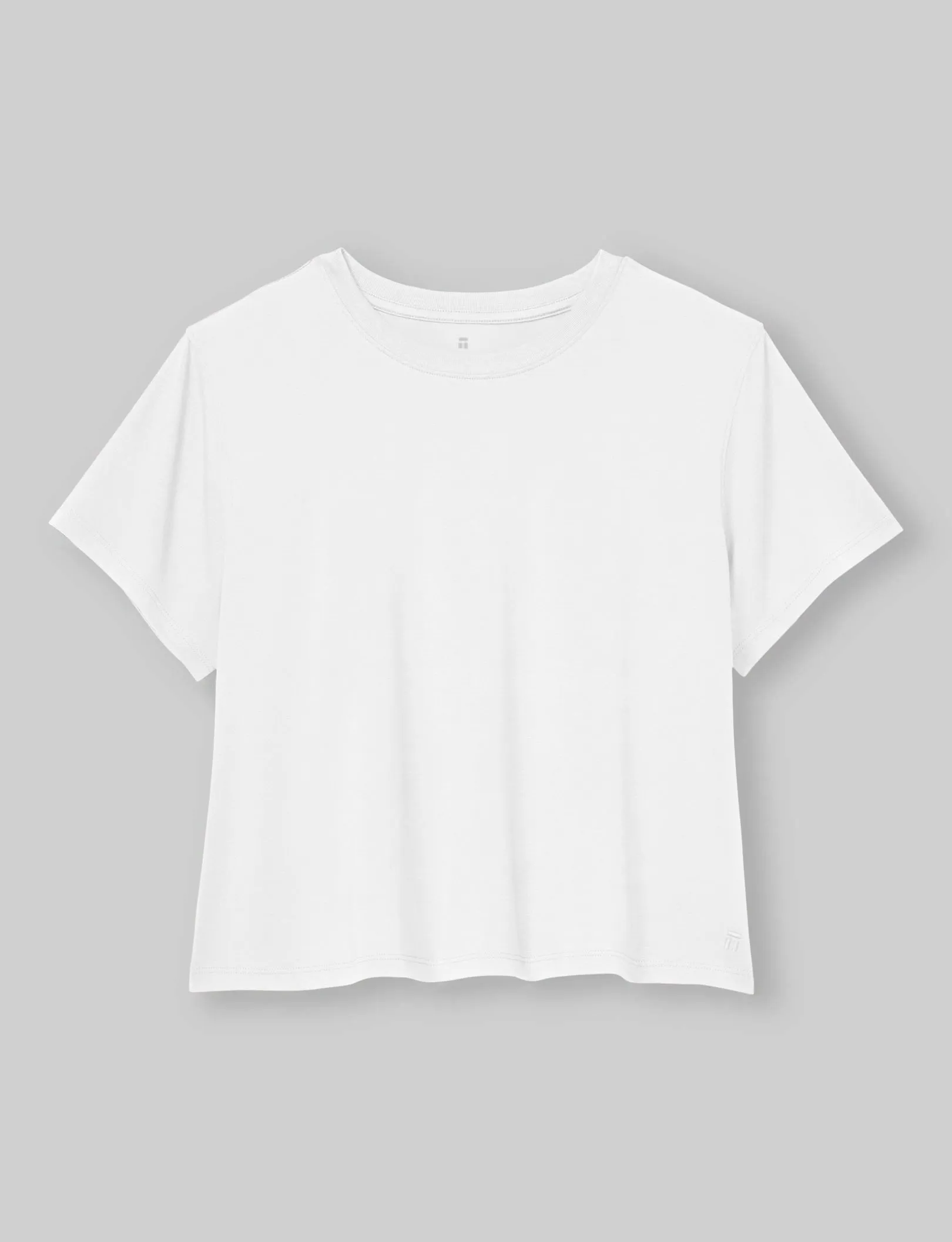 Women's Second Skin Not-Too-Cropped Crew Neck Tee