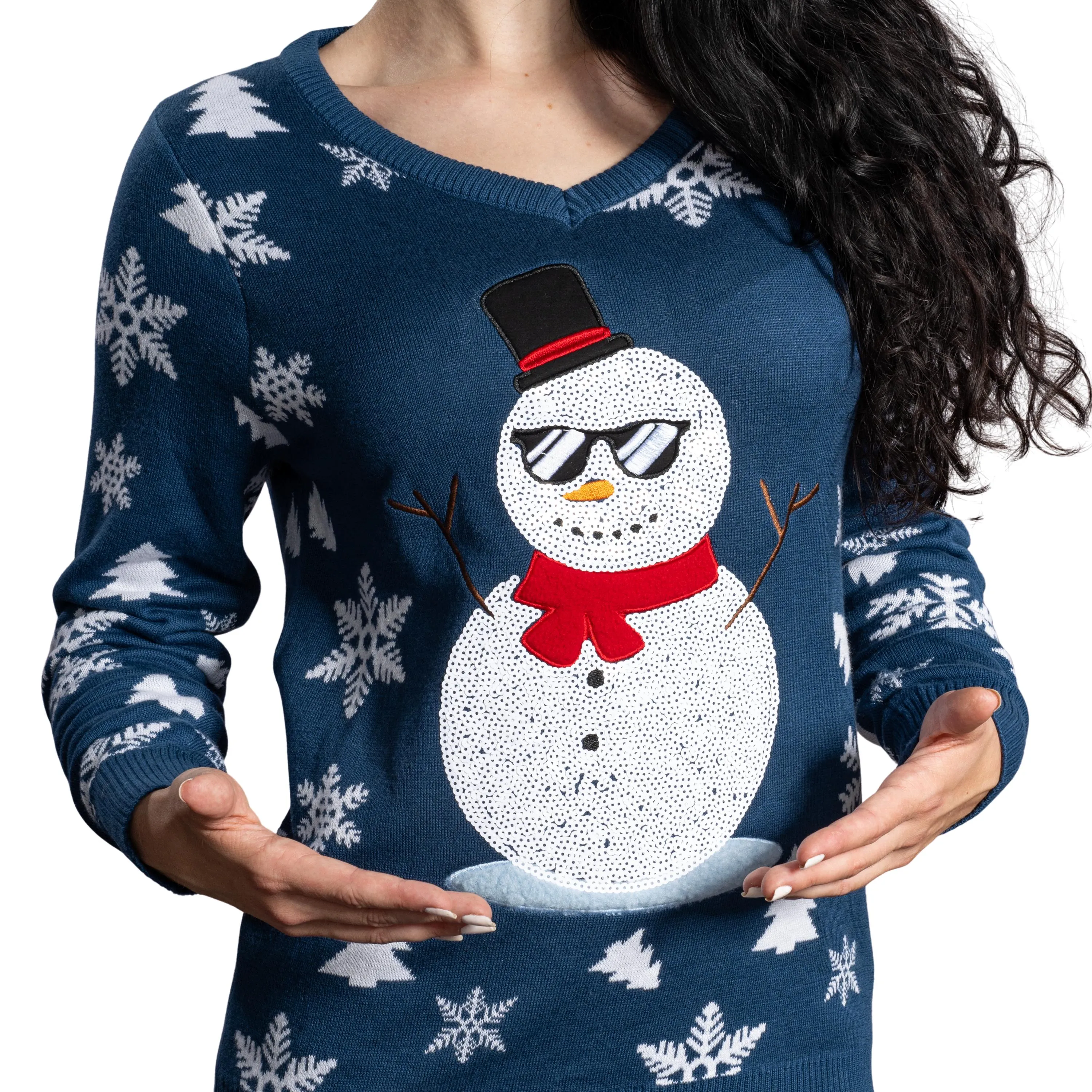 Women's Ugly Christmas Sweater JulesRoche Funny Festive Knit
