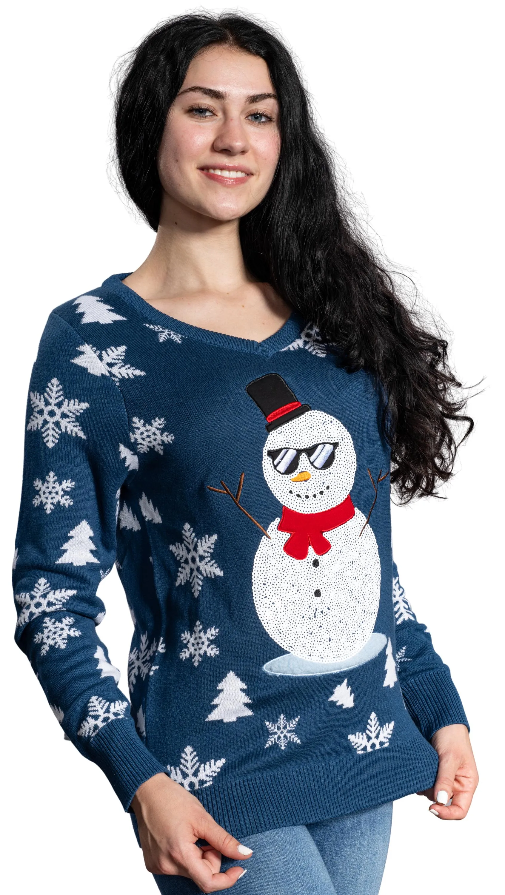 Women's Ugly Christmas Sweater JulesRoche Funny Festive Knit