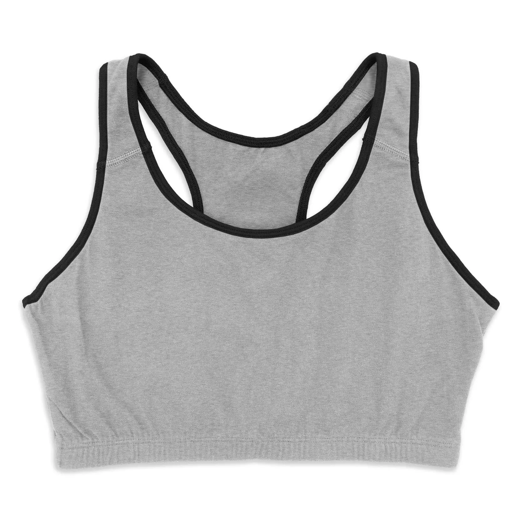 Womens's Cotton 4 Way Stretch Racer Back Pullover Sports Bra