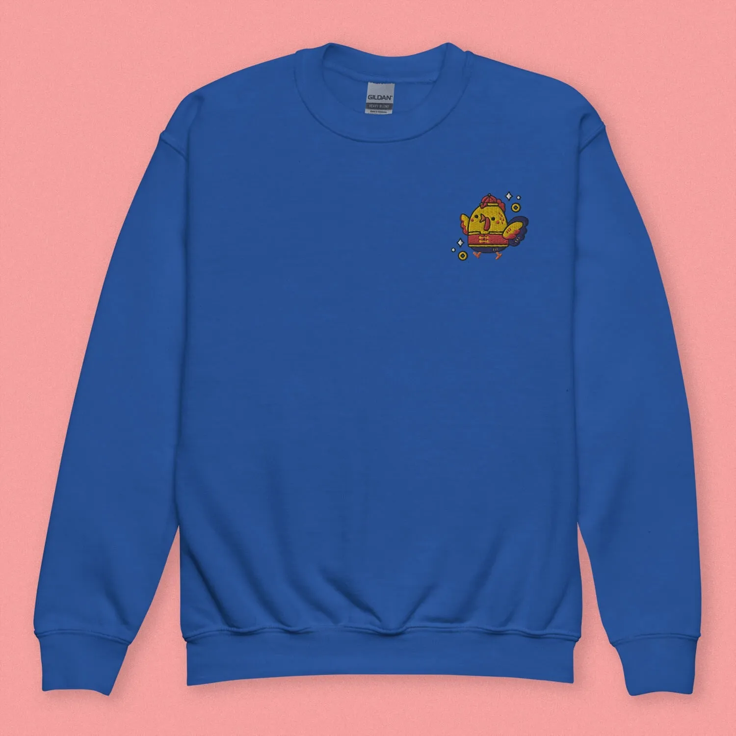 Year of the Rooster Embroidered Kids Sweatshirt