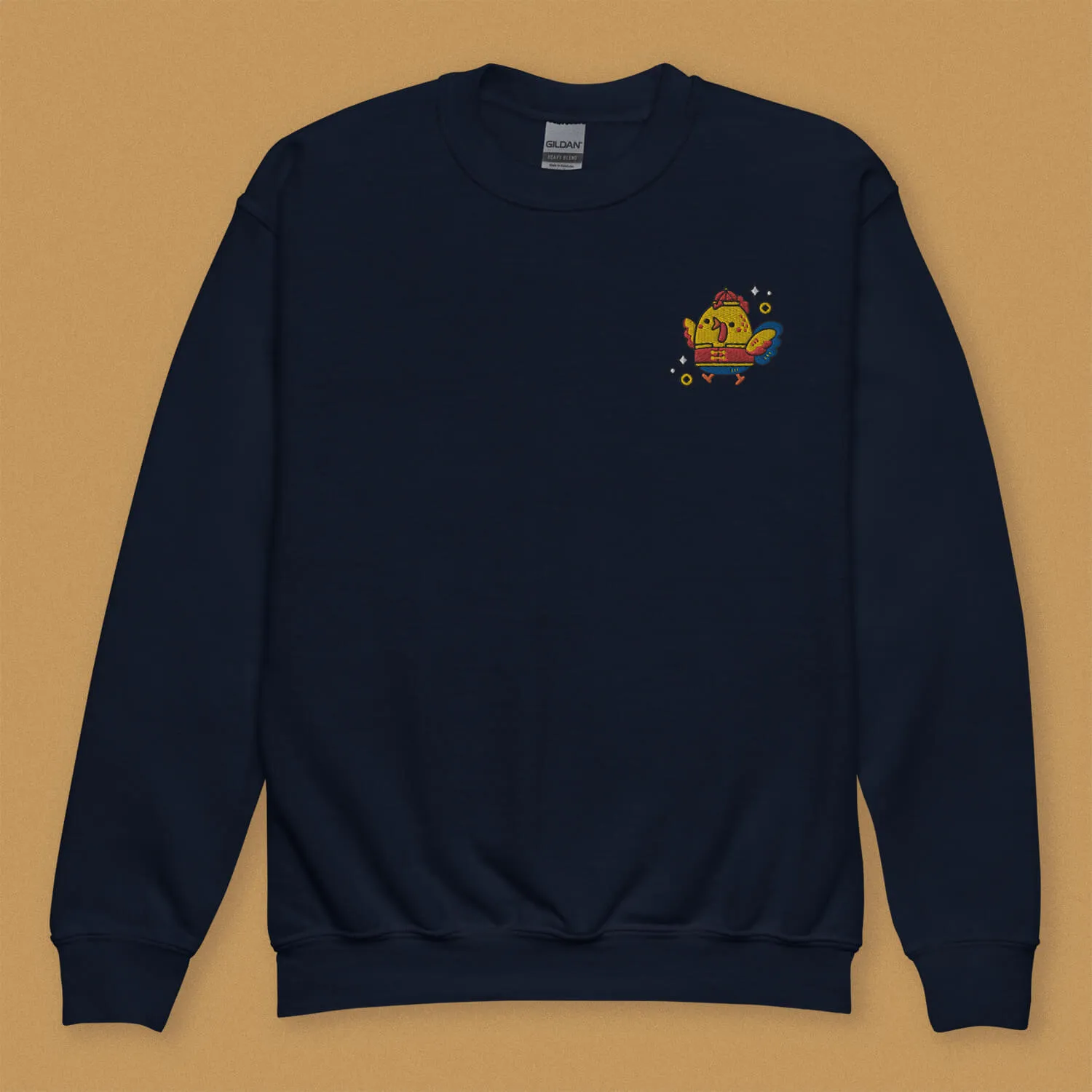Year of the Rooster Embroidered Kids Sweatshirt
