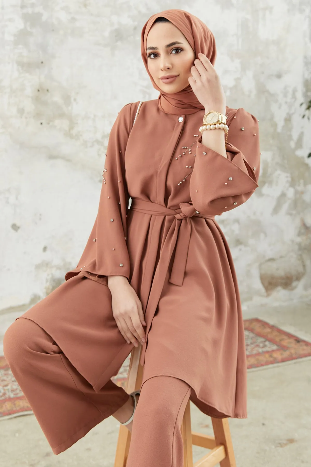 ZRF Women Rina Tunic Pants Set - Camel - Moore