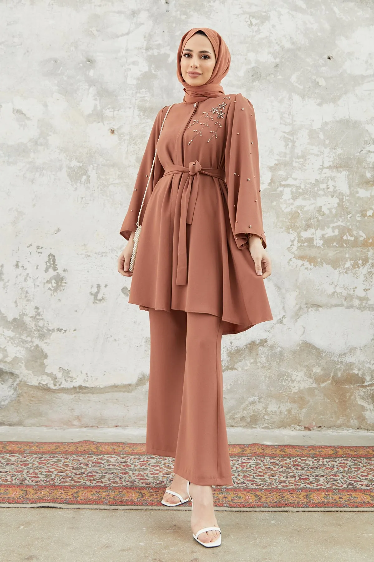 ZRF Women Rina Tunic Pants Set - Camel - Moore