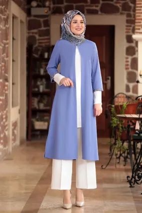 ZRF Women Stone Striped Three-Piece Set - Baby Blue - Berdiansk